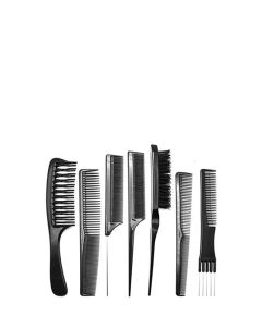 Comb Set Black Pouch 7pcs